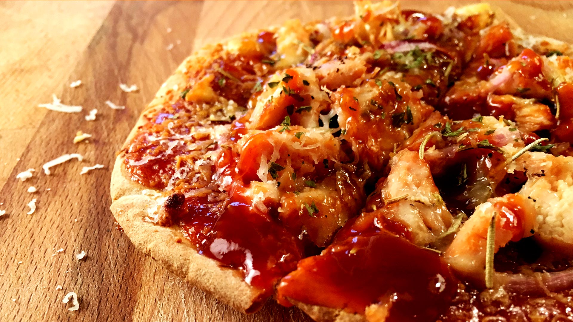 BBQ Chicken Pita Pizza Recipe
