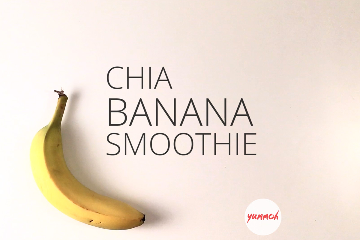 Chia Banana Boost Smoothie Step 1