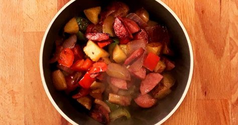 Simple Turkey Sausage Skillet Recipe
