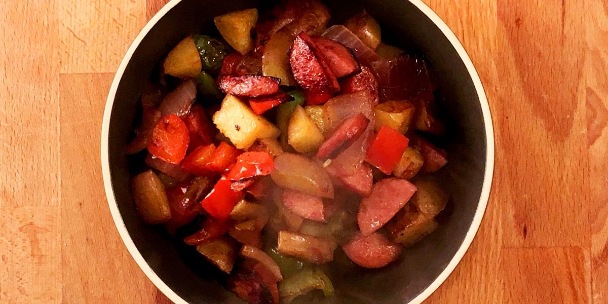 Simple Turkey Sausage Skillet Recipe